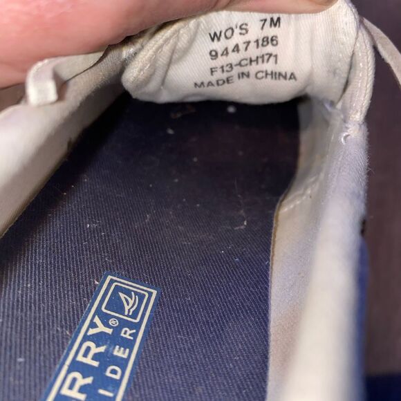 Sperrys Top Siders Canvas Boat Shoes Women’s Size 7 - Picture 9 of 10